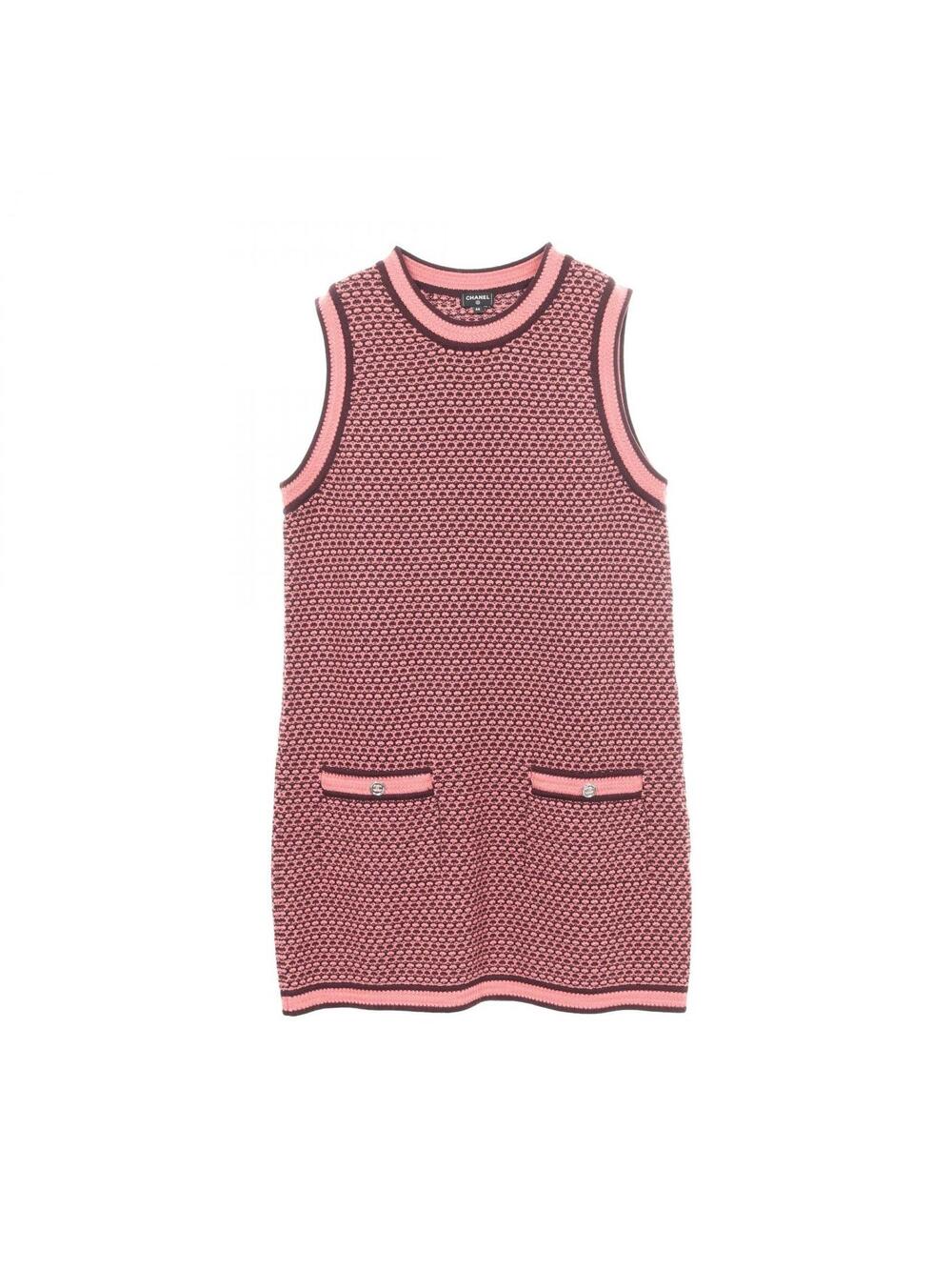 Chanel Coco Mark Button Dress Cashmere #344588C14B